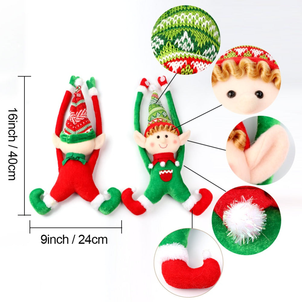 Elf Doll Plush Christmas Tree Hanging Ornament Cutie Pets