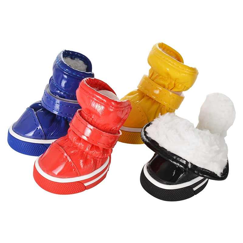 Dog Boots Anti-Slip Waterproof Shoes for Small Dogs 4PCS CUTIE PETS