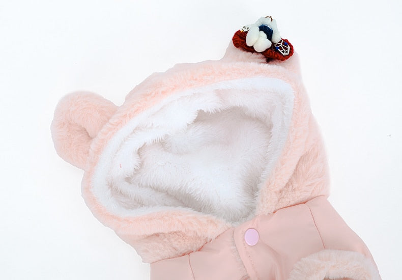 Pet Clothes Dog Cat Winter Warm Cute Clothing Jacket Cutie Pets