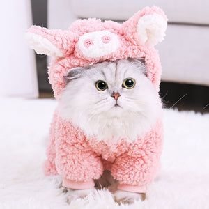 Cat Dog Fleece Puppy Clothing Winter Coat Costume Cutie Pets