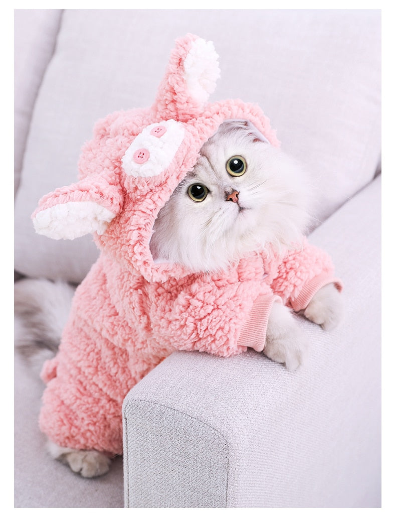 Cute Pet Clothes Cartoon Pet Clothing Winter & Fall Cat Puppy Dogs