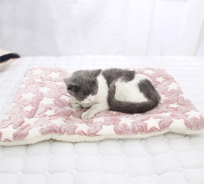 Soft Warm Dog  Cat  Fleece Blanket Mat Cutie Pets