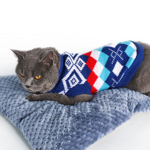 Christmas Pet Cat Sweater Winter Warm Clothes Cutie Pets