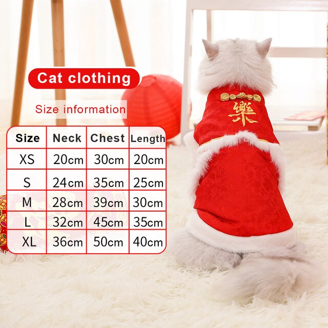 Winter Warm Cats Outfit Christmas Clothing Products Cutie Pets