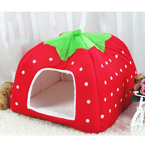 Cute Strawberry Dog Bed House Cutie Pets