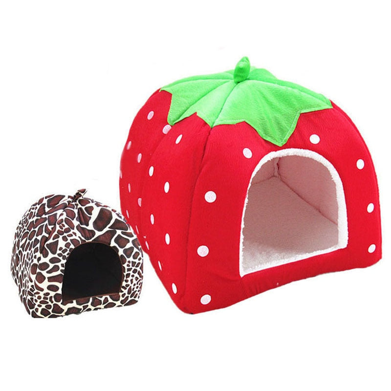 Cute Strawberry Dog Bed House Cutie Pets