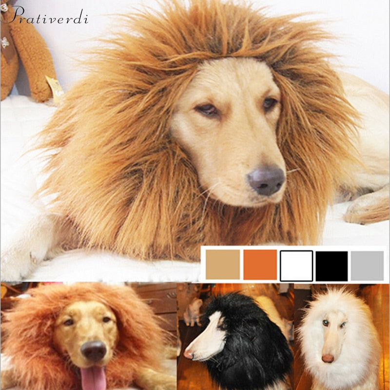 Pet Cosplay Costume Lion Mane Wig Cat large Dog Party Decoration Cutie Pets