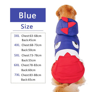 Fashion Big Dog Warm Suit Coat Hoodie Cutie Pets
