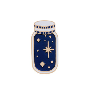 Enamel Pin Brooch Denim Collar Badge Pins: Dinosaur Whale Rabbit Horse Astronaut Poker Bread Wishing Bottle